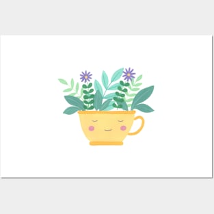 Flowers in a teacup Posters and Art